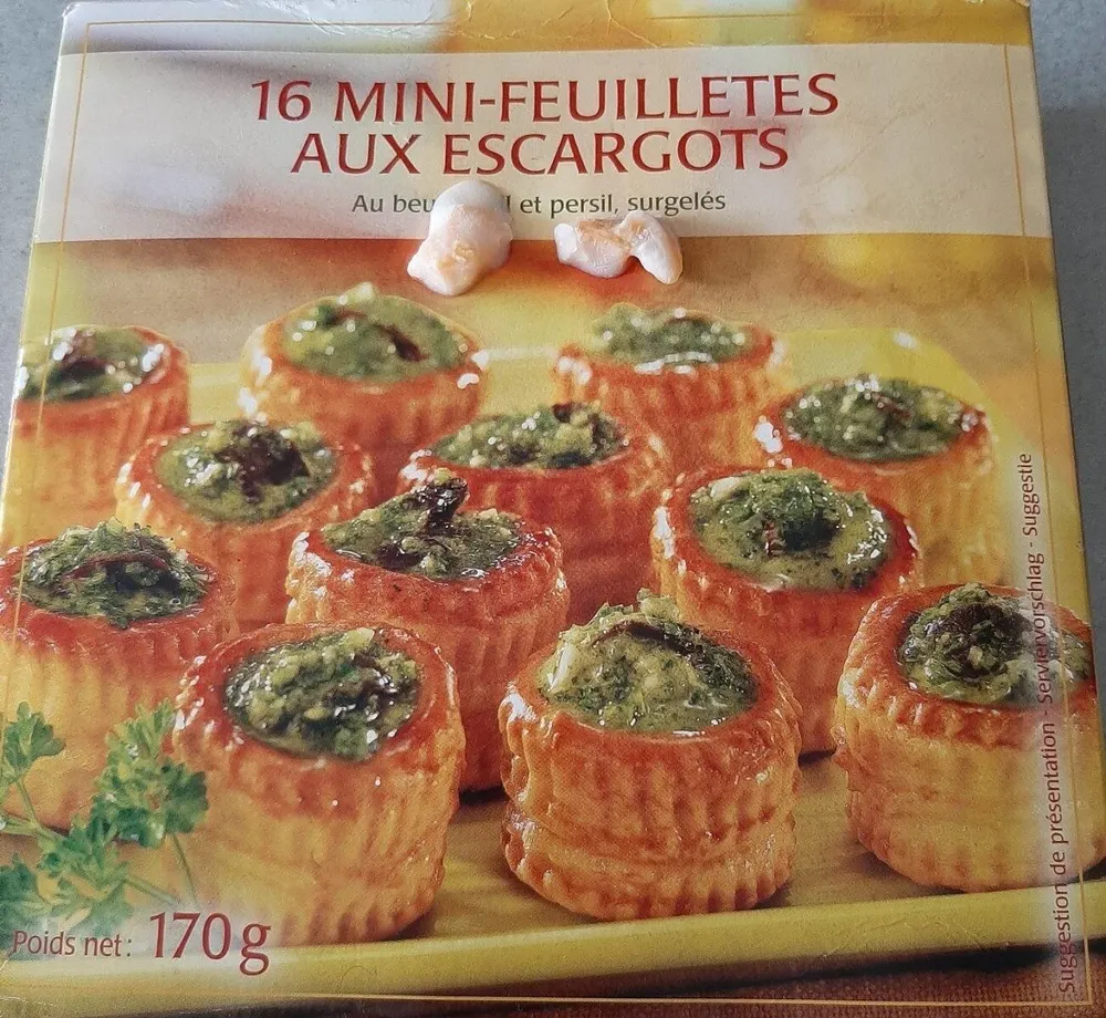 Mini feuilletés aux escargots
