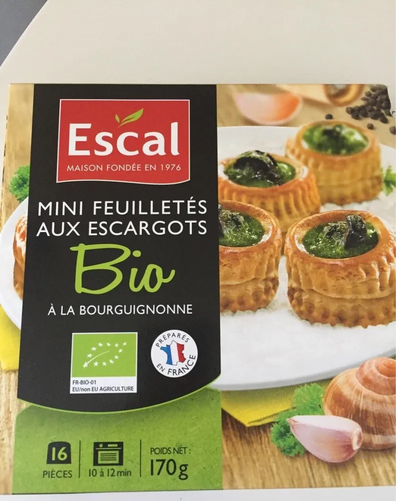 Mini feuilletés aux escargots