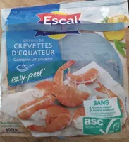 Queues de crevettes d'équateur