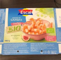Queues de gambas cuites bio
