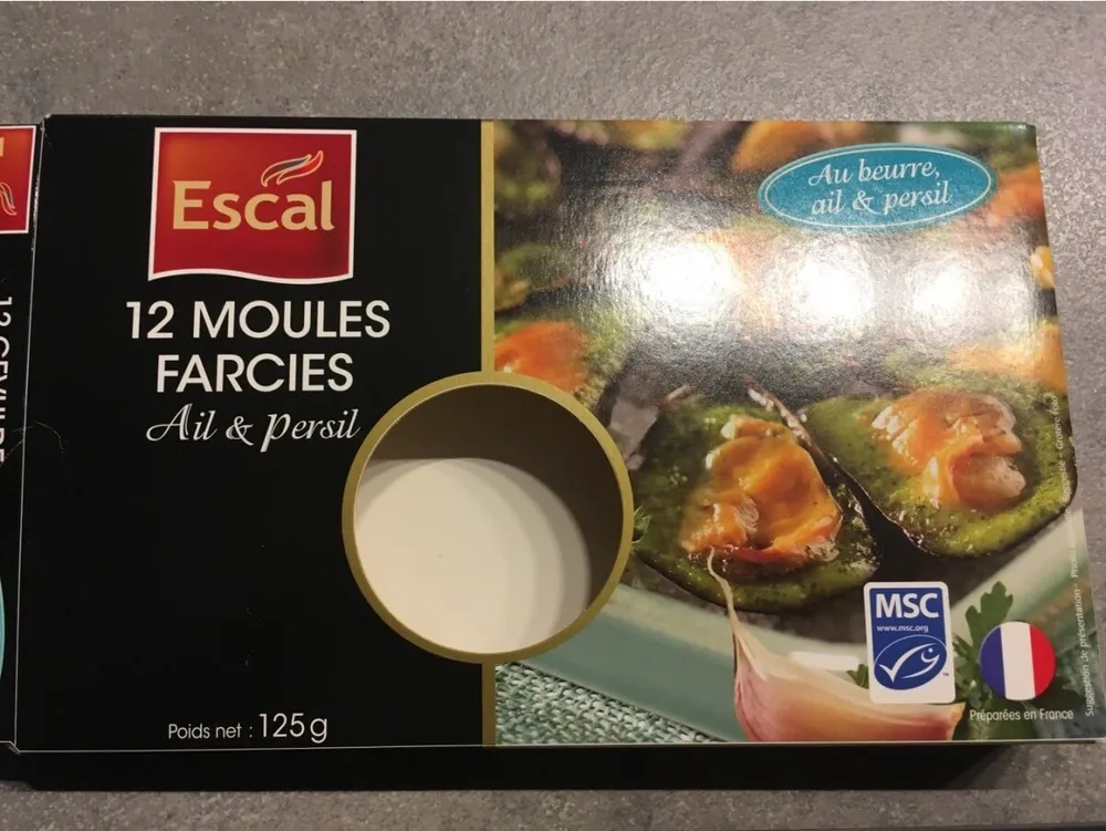 12 moules farcies