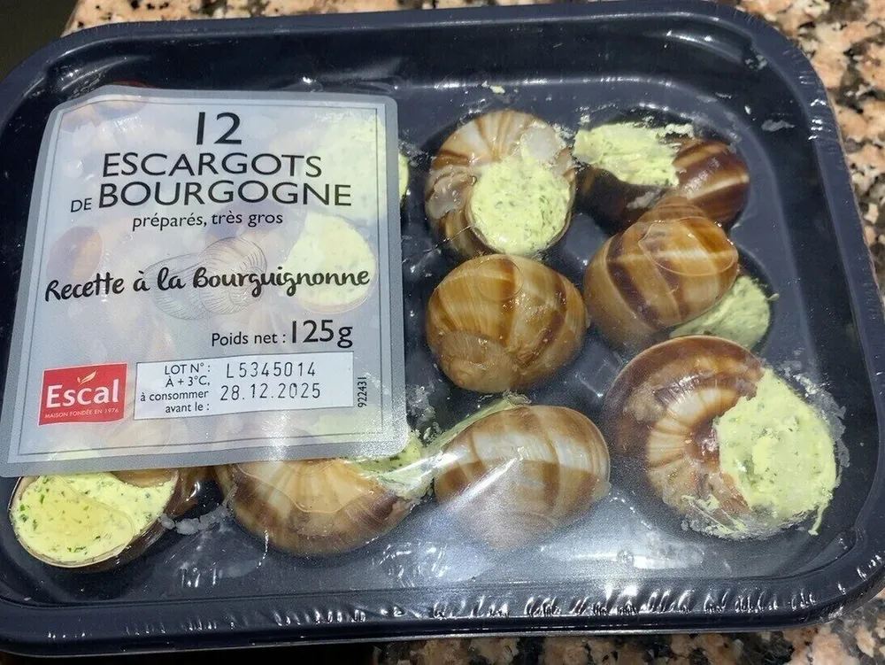 Escargots de bourgogne prepares