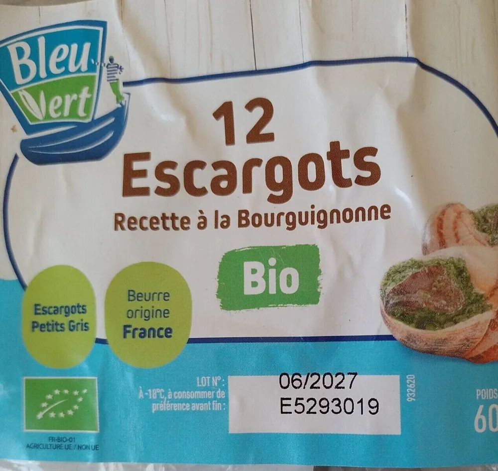 12 escargots recette à la Bourguignonne