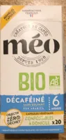 Capsules café décaféiné bio x20