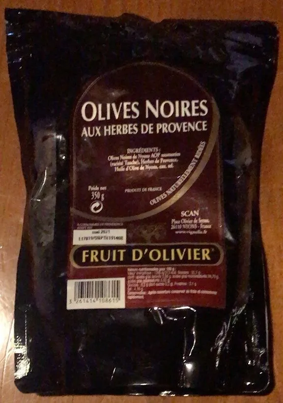 Olives noires aux herbes de privences