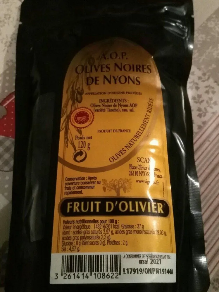 Olives noires de nyons