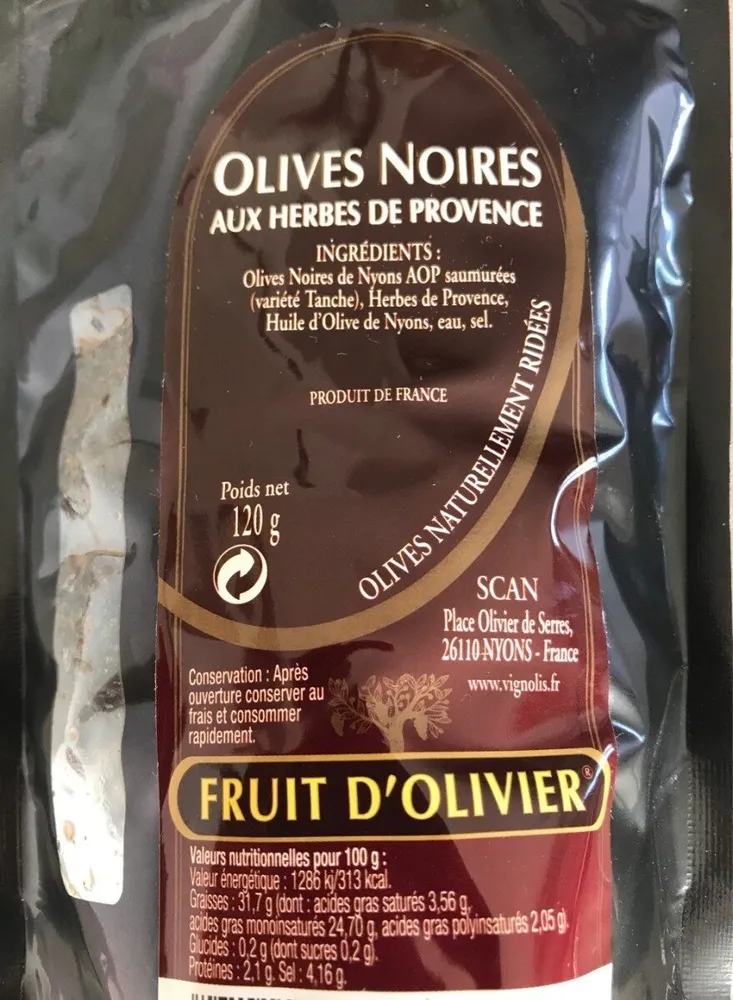 Olives Noires aux herbes de provence