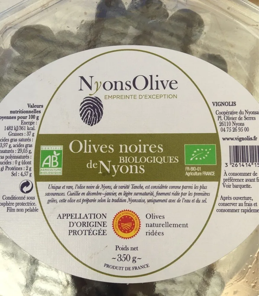 Olives bio de Nyons