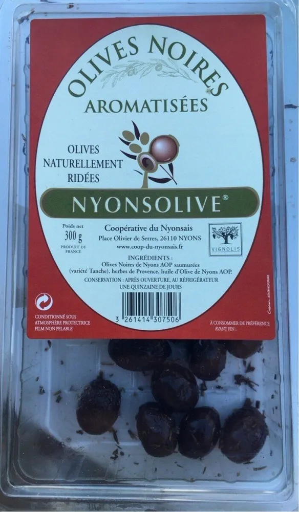 Olives noires aromatisees