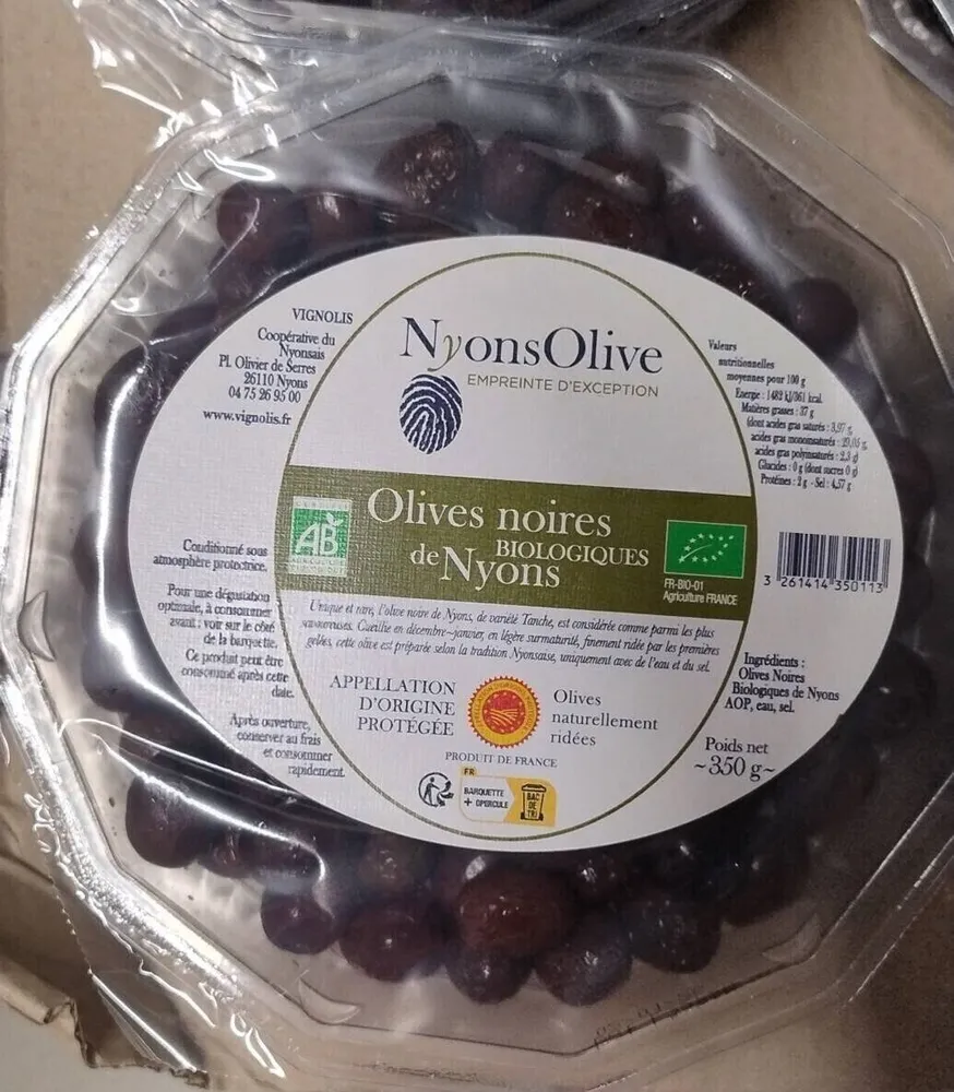 Olives noires bio de Nyons
