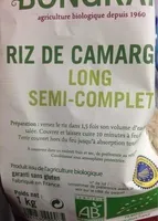 Riz de Camargue long semi-complet