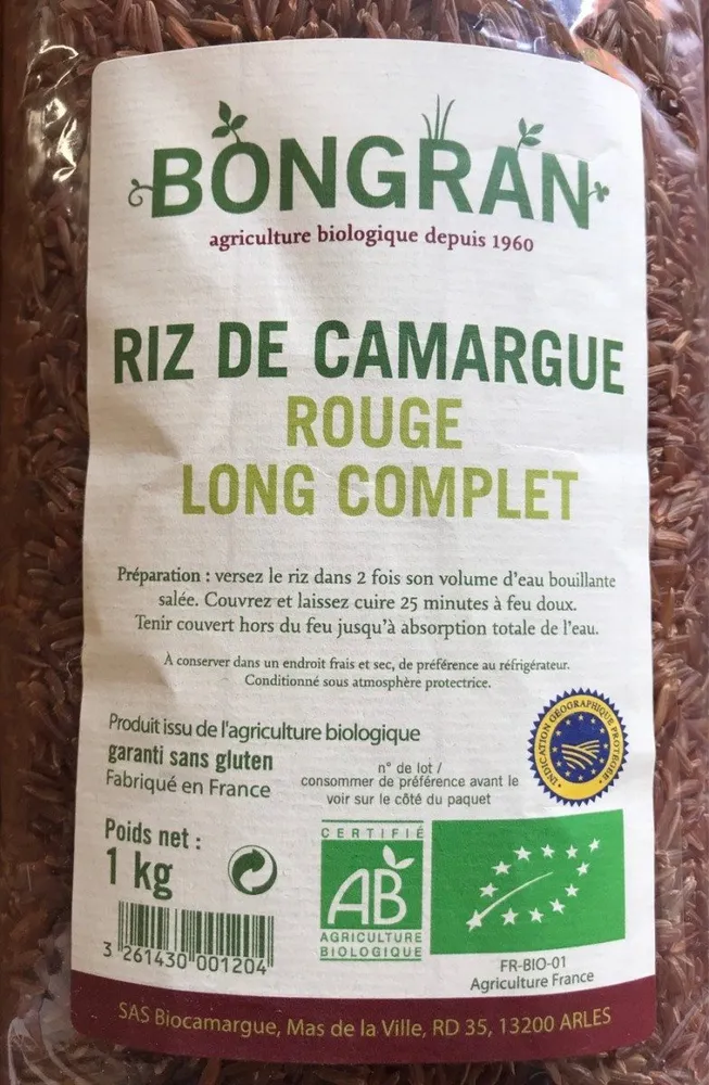 Riz Rouge de Camargue Long Complet