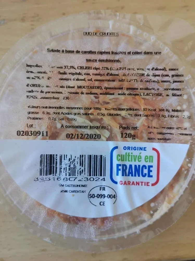 Duo de crudités