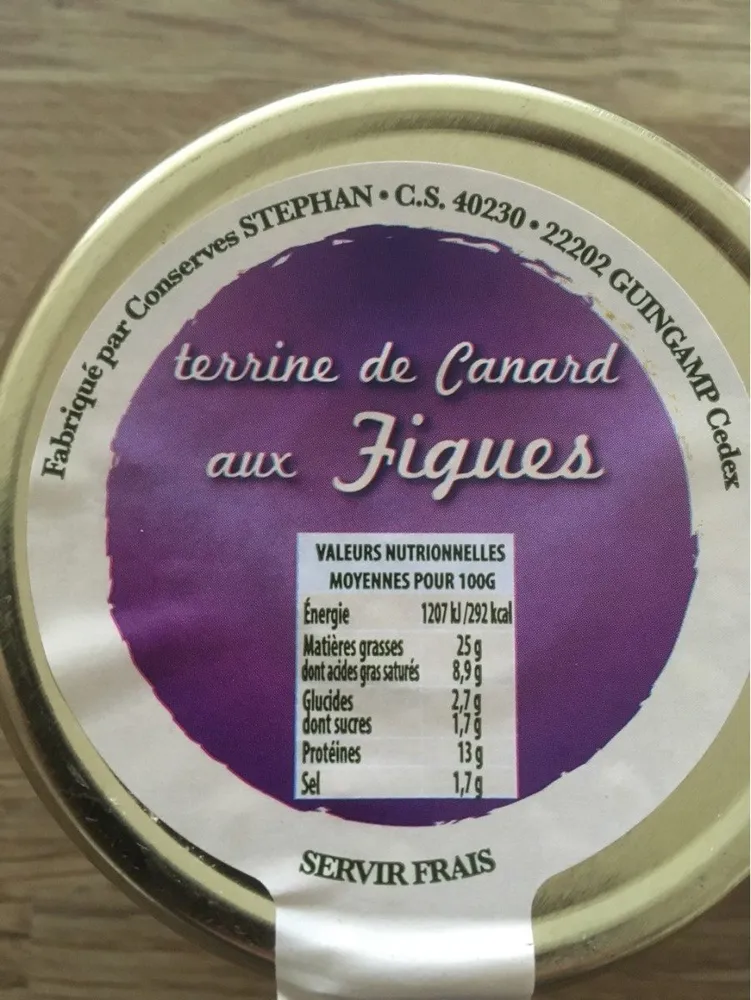 Terrine de canard aux figues