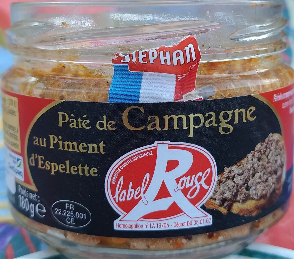 Paté de Campagne au Piment d'Espelette