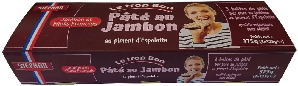 Pâté au jambon au piment d'Espelette
