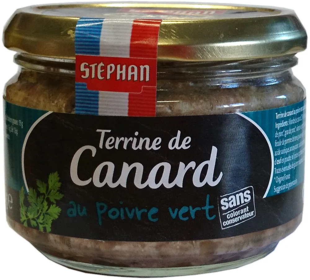 Terrine de Canard au poivre vert