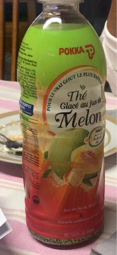 Thé glacé au jus de melons