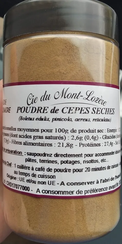 Poudre de Cèpes Séchés