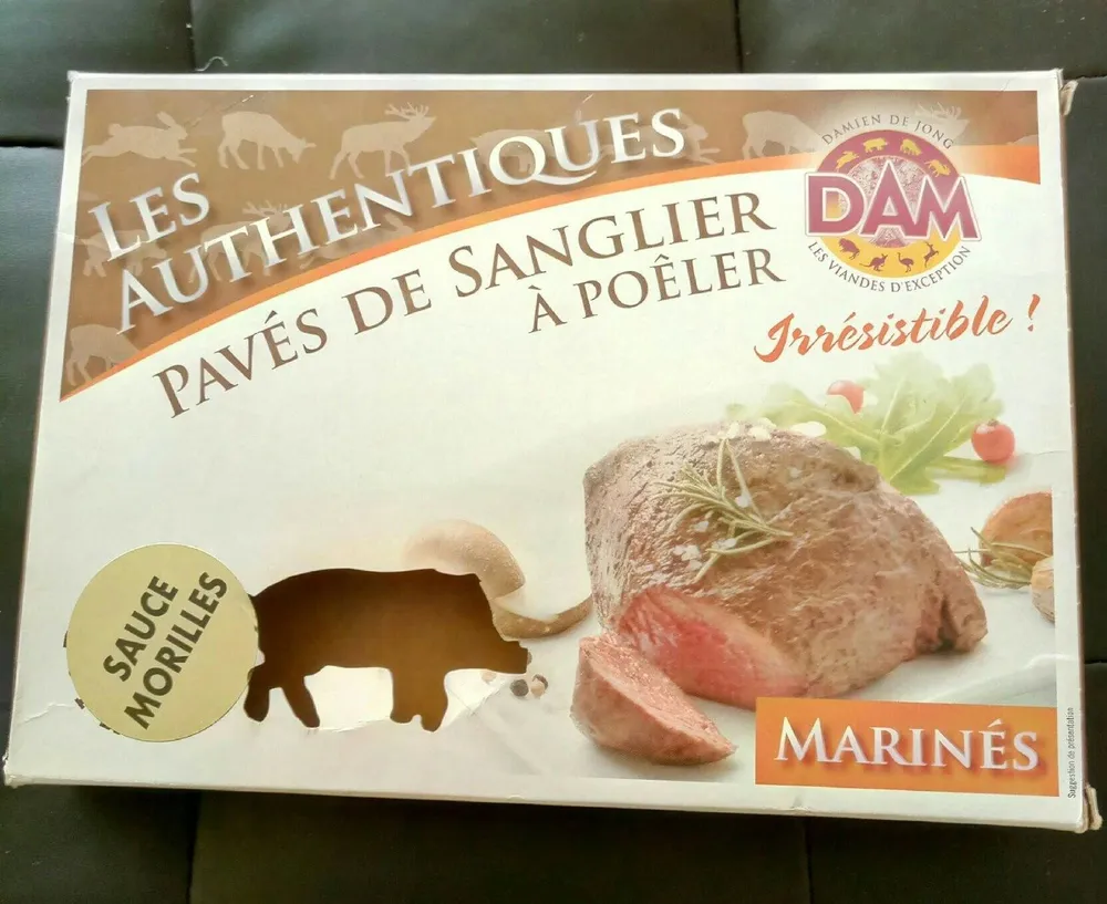 Pavés de Sanglier à poêler sauces morilles