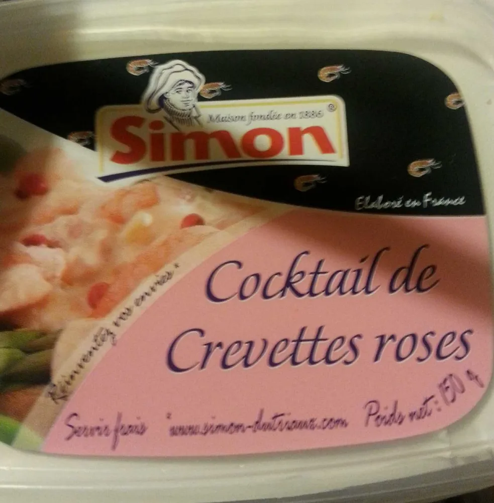 Cocktail de crevettes roses