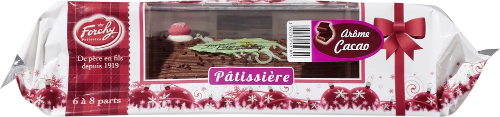Bûche pâtissière cacao