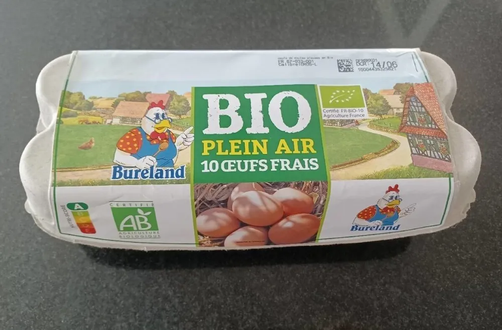 Bureland bio plein air œufs frais
