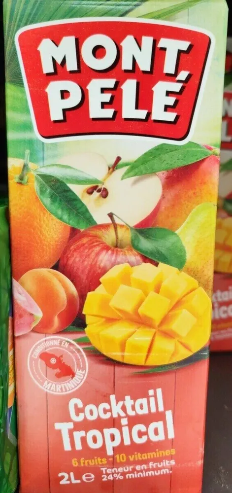 Mont Pelé cocktail tropical