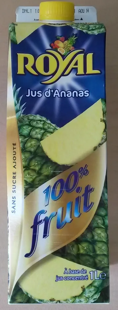 Jus d'ananas 100% fruit