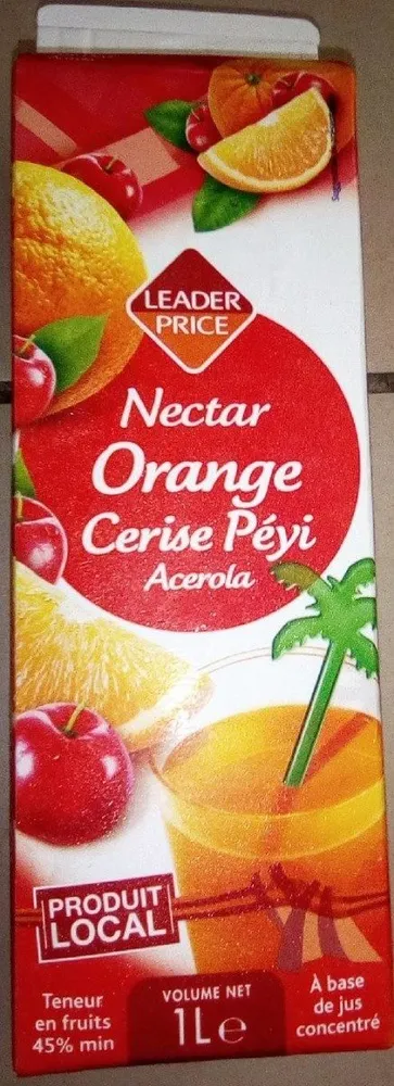 Nectar Orange Cerise Péyi Acerola