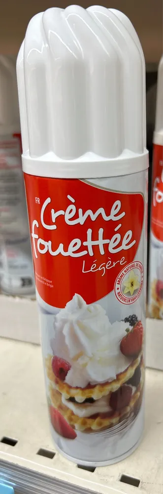 Crème fouettée légère