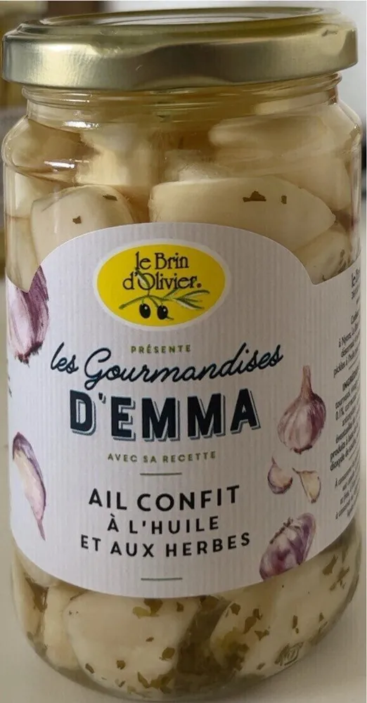 Ail confit à l’huile et aux herbes
