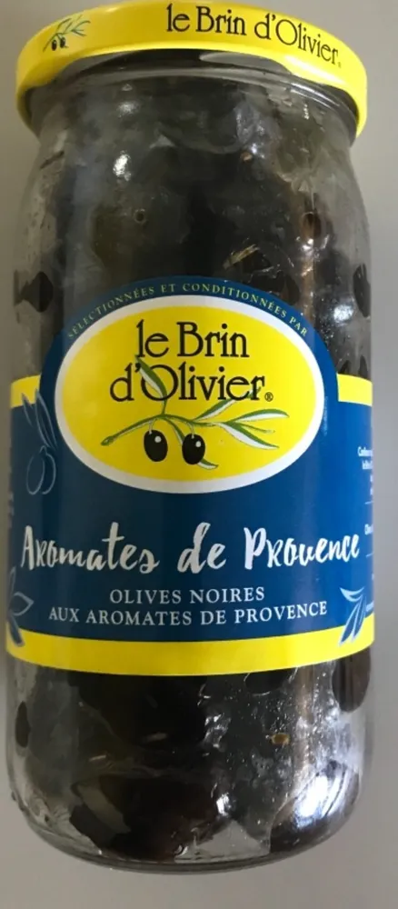 Olives noires aux aromates de Provence