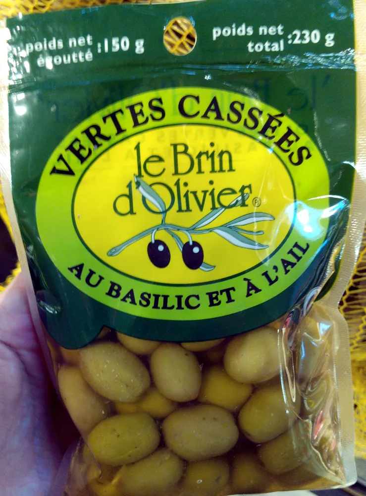 Vertes cassées au basilic et à l'ail