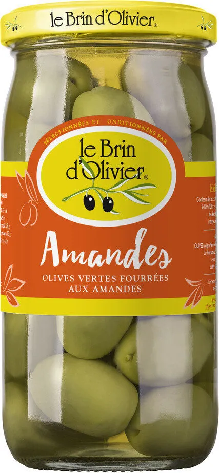 Olives vertes fourrées aux amandes