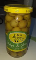 Olives vertes farcies à la pulpe de citron