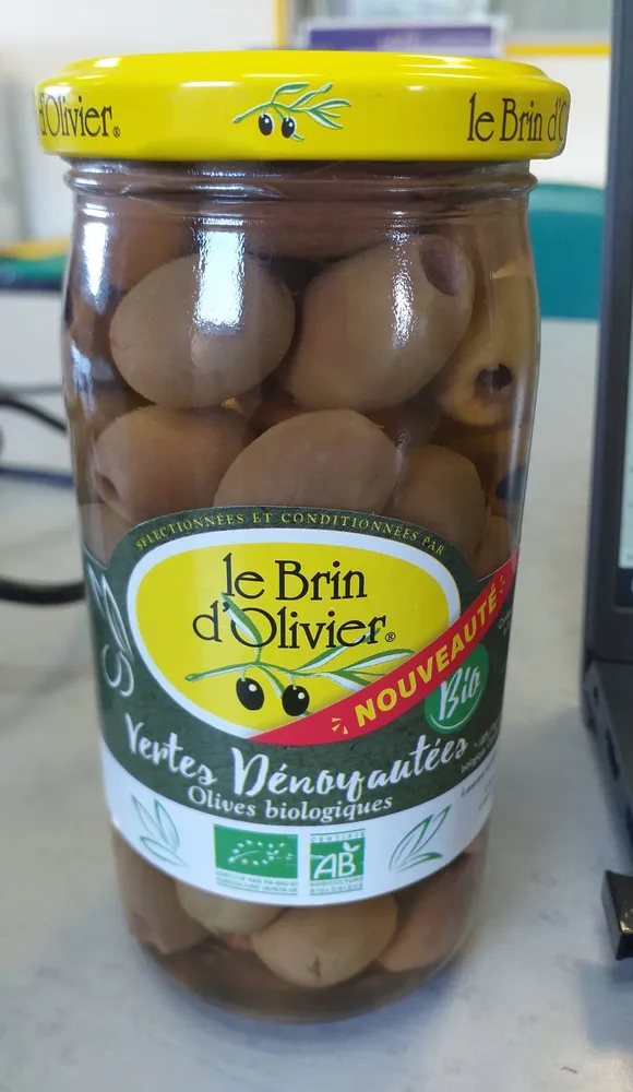 Olives vertes dénoyautées Bio