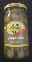 Olives vertes farcies au gingembre