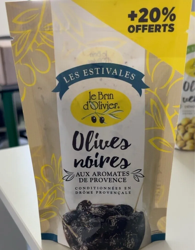 Olives noires aux aromates de provence +20% offert