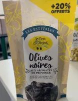Olives noires aux aromates de provence +20% offert