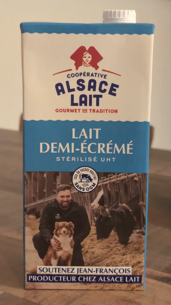 Lait demi-écrémé stérilisé UHT