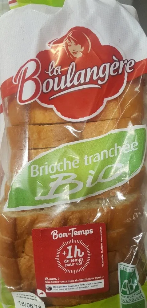 Brioche tranchée bio