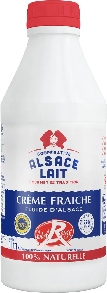 Crème Fraîche Label Rouge Fluide 33 % MG