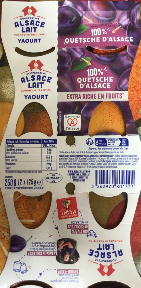 Yaourts aux quetsches