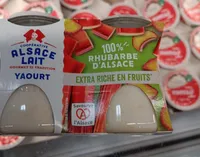Yaourts rhubarbe