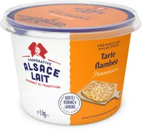 Préparation tarte flambée