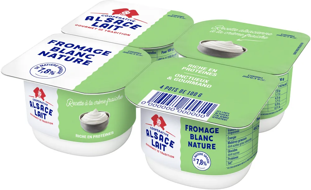 Fromage blanc nature 7,8% MG