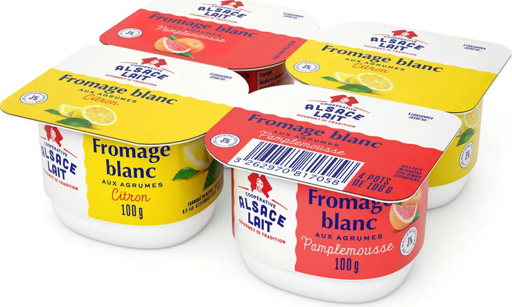 Fromage blanc aux agrumes