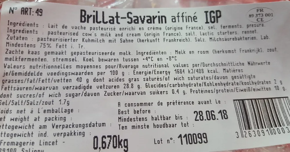Brillat Savarin 75%
