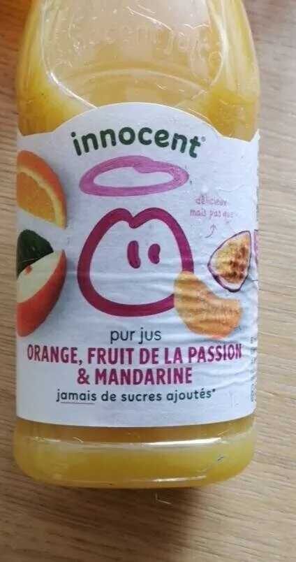 pur jus ORANGE, FRUIT DE LA PASSION & MANDARINE